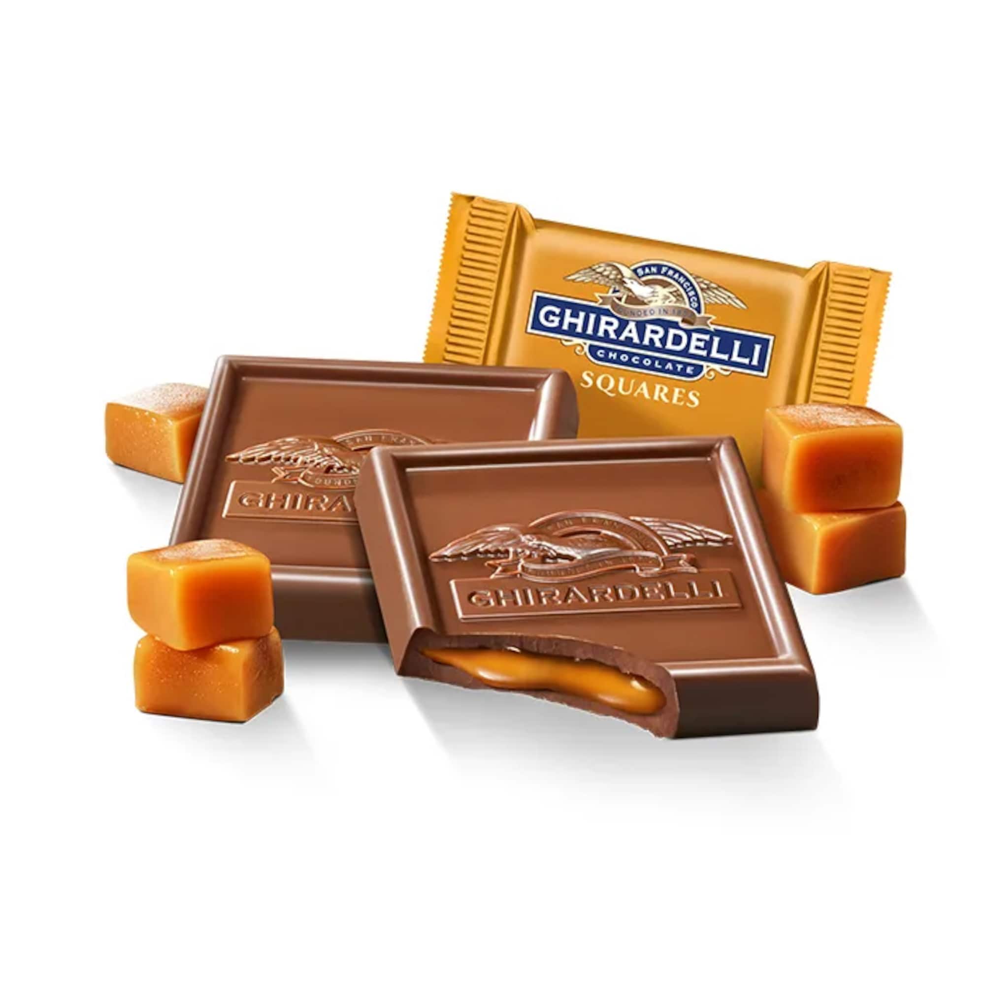 Ghirardelli® Caramel Filled Milk Chocolate Square